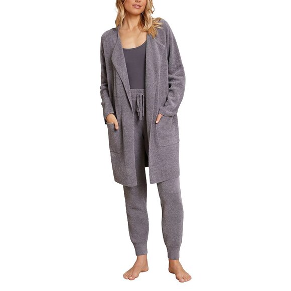 Barefoot Dreams Jackets & Blazers - Barefoot Dreams Cozychic Ultra Lite Wide Collar Jacket - Grey (Sz L) a596948